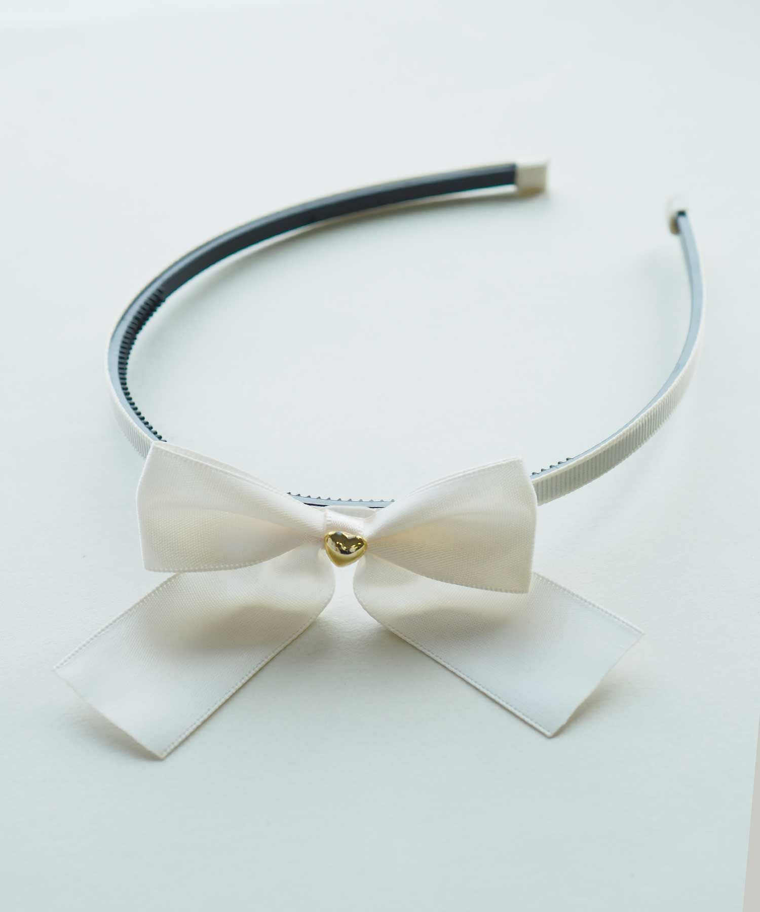 メタルハートリボンカチューシャ【JUNO kids】