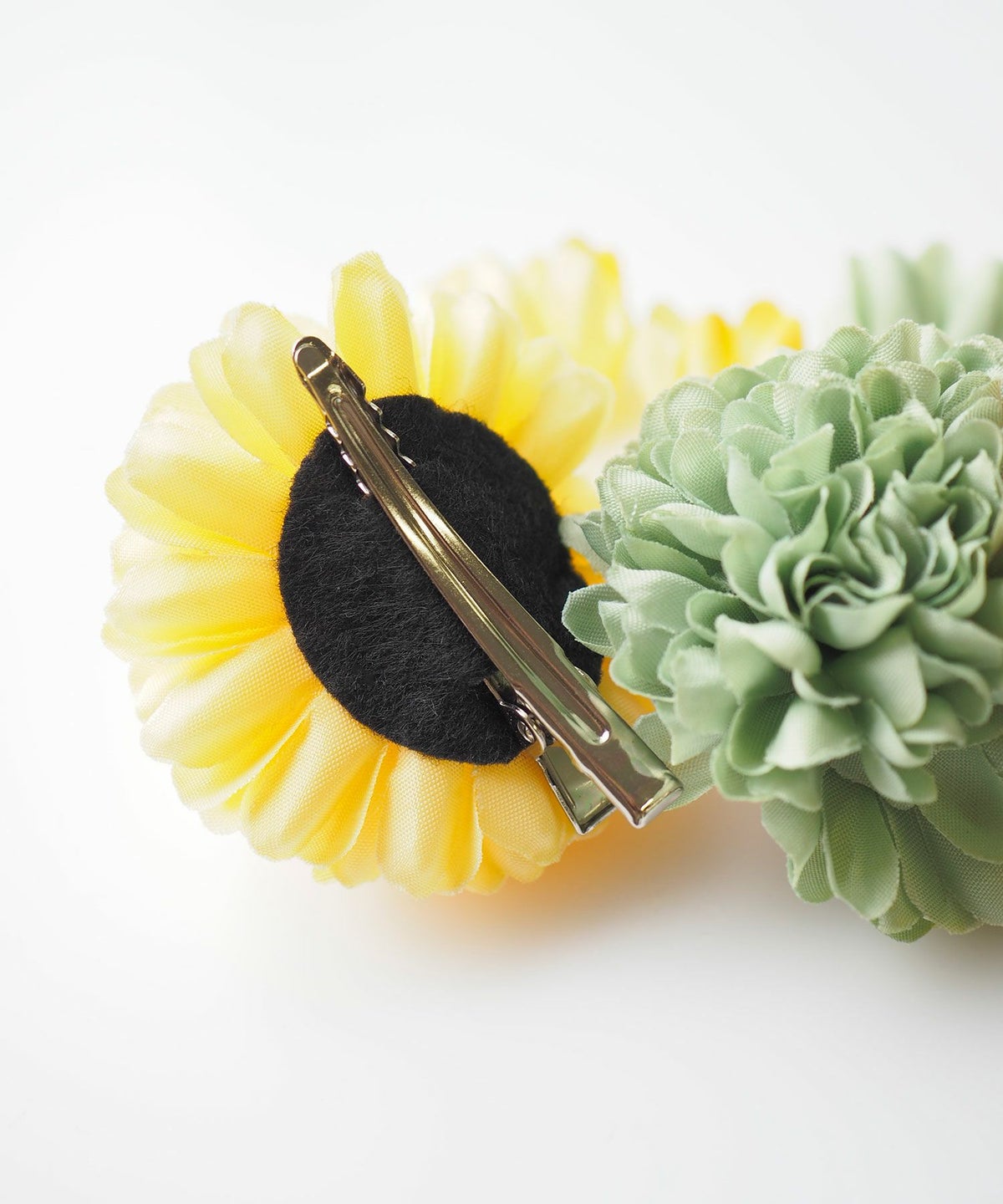 フラワーコサージュヘアクリップ