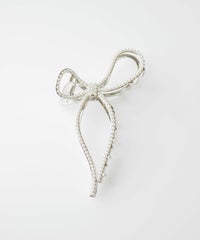 メタルパールリボンバンスクリップ