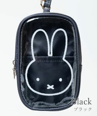 ミッフィーストラップ付スクエアポーチ