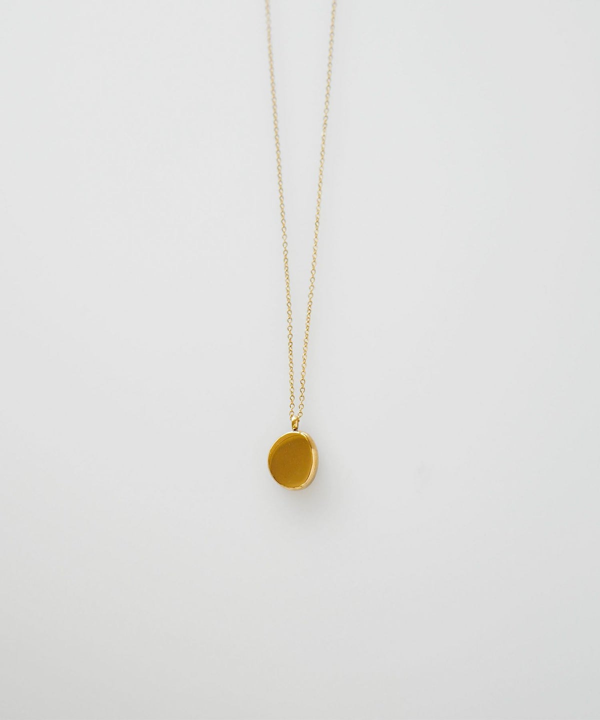 オーバルフォルムステンレスネックレス