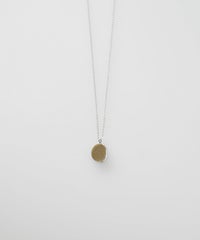 オーバルフォルムステンレスネックレス