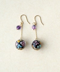 ゆらゆらとんぼ玉ピアス