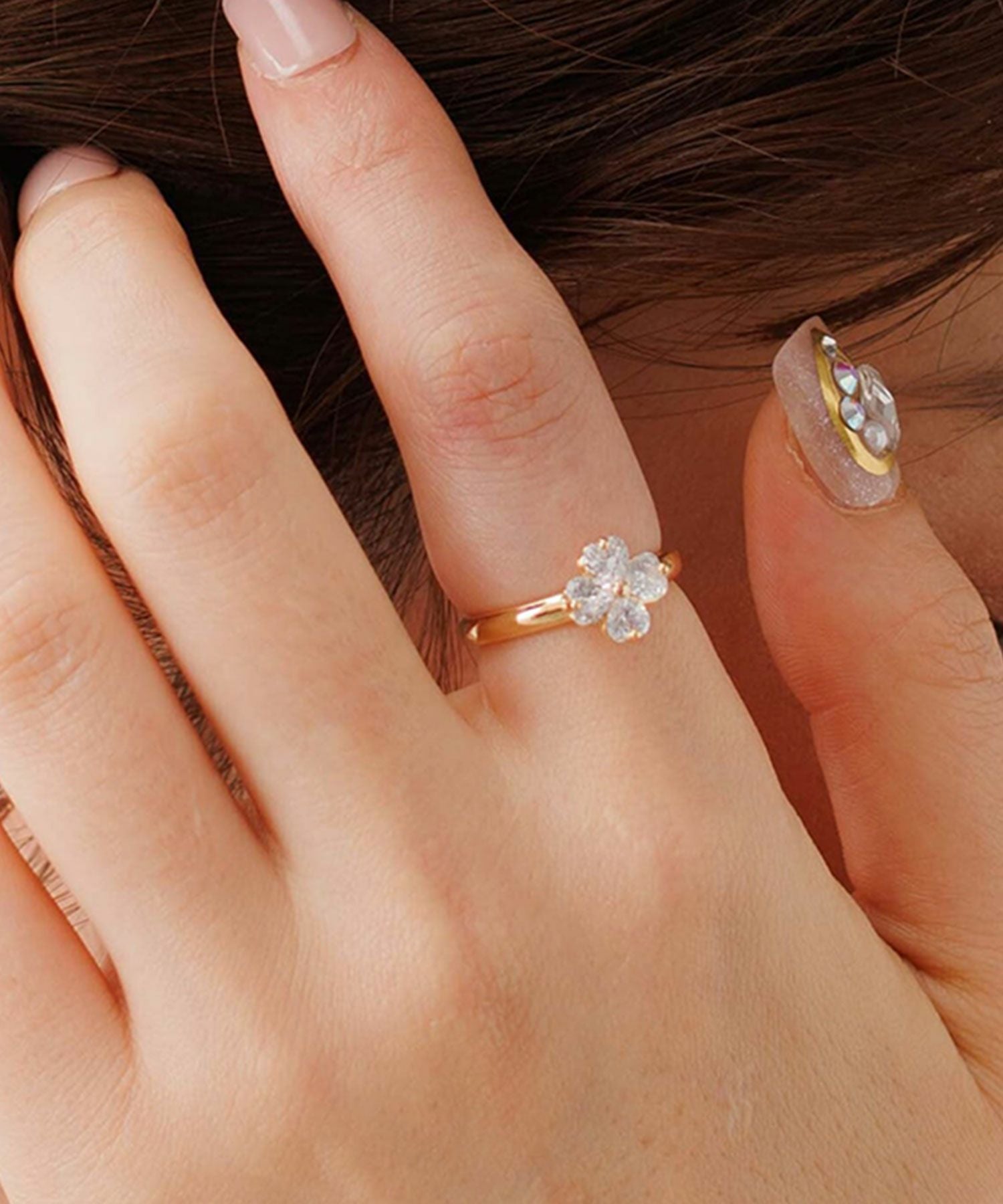ジルコニアクローバーリング【Dahlia】 | 【公式】MUK ONLINE SHOP ジルコニアクローバーリング【Dahlia】 | 【公式】MUK ONLINE SHOP