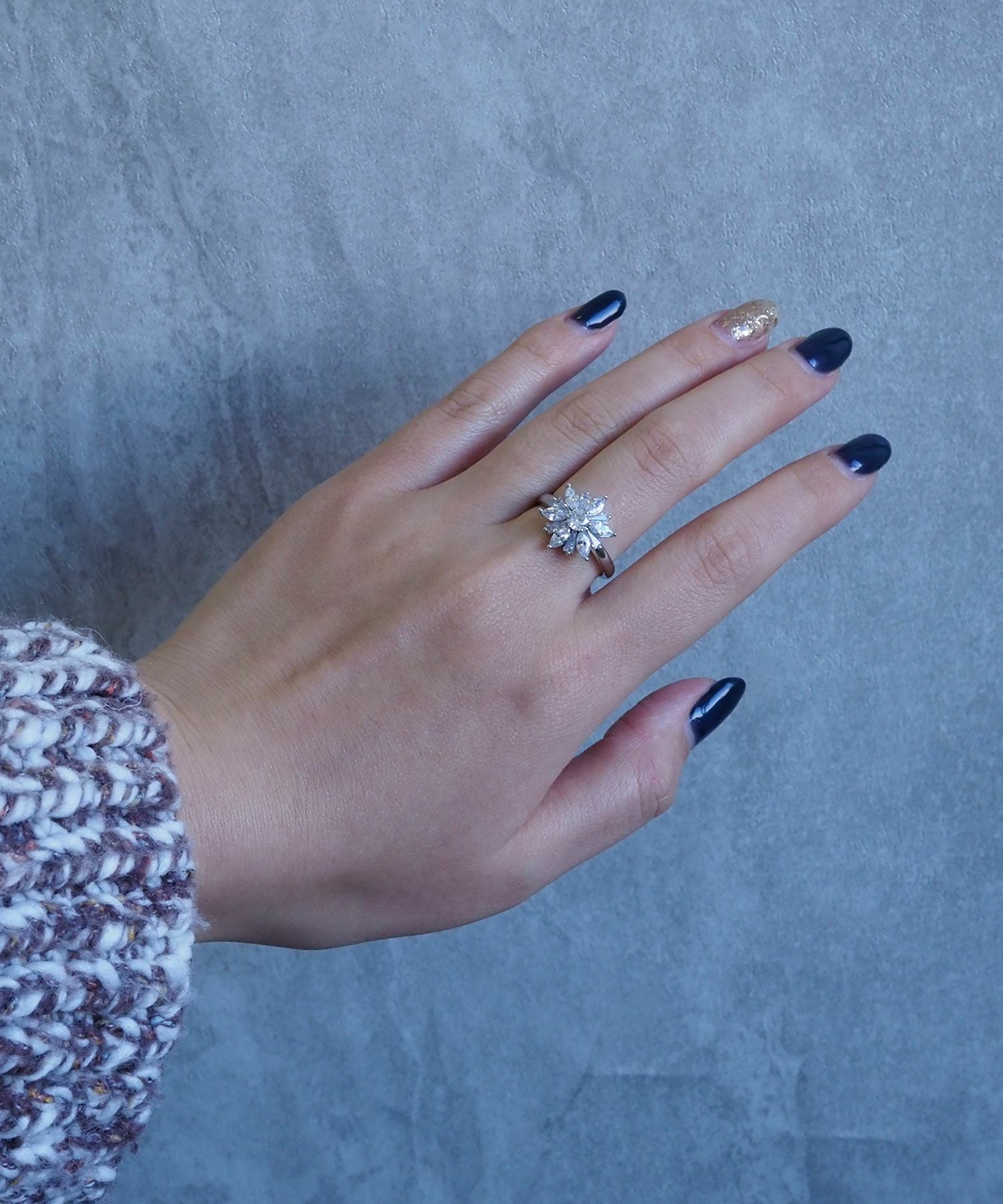 ジルコニアダリアフラワーリング【Dahlia】 | 【公式】MUK ONLINE SHOP