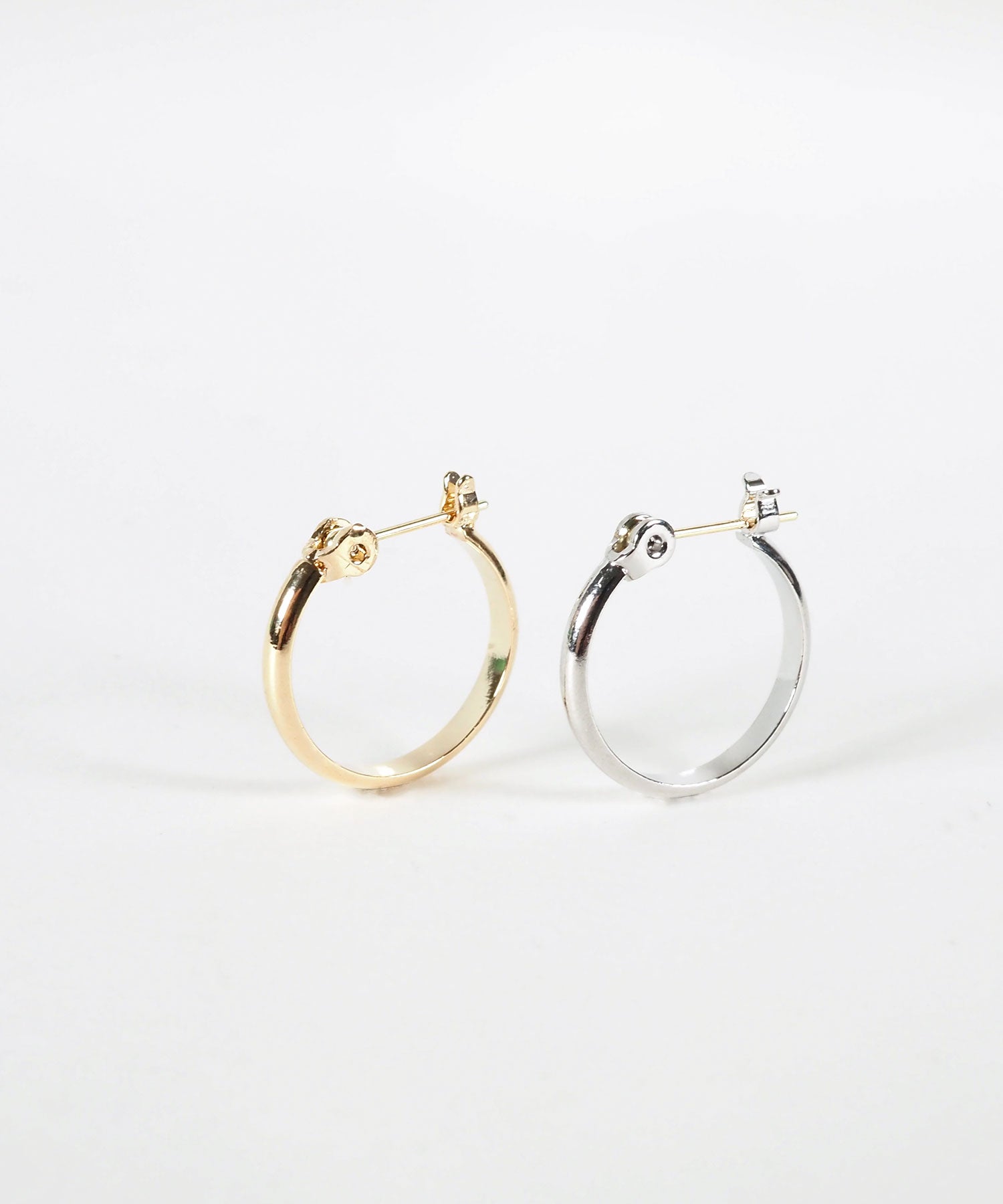 15mmフープK18ポストピアス