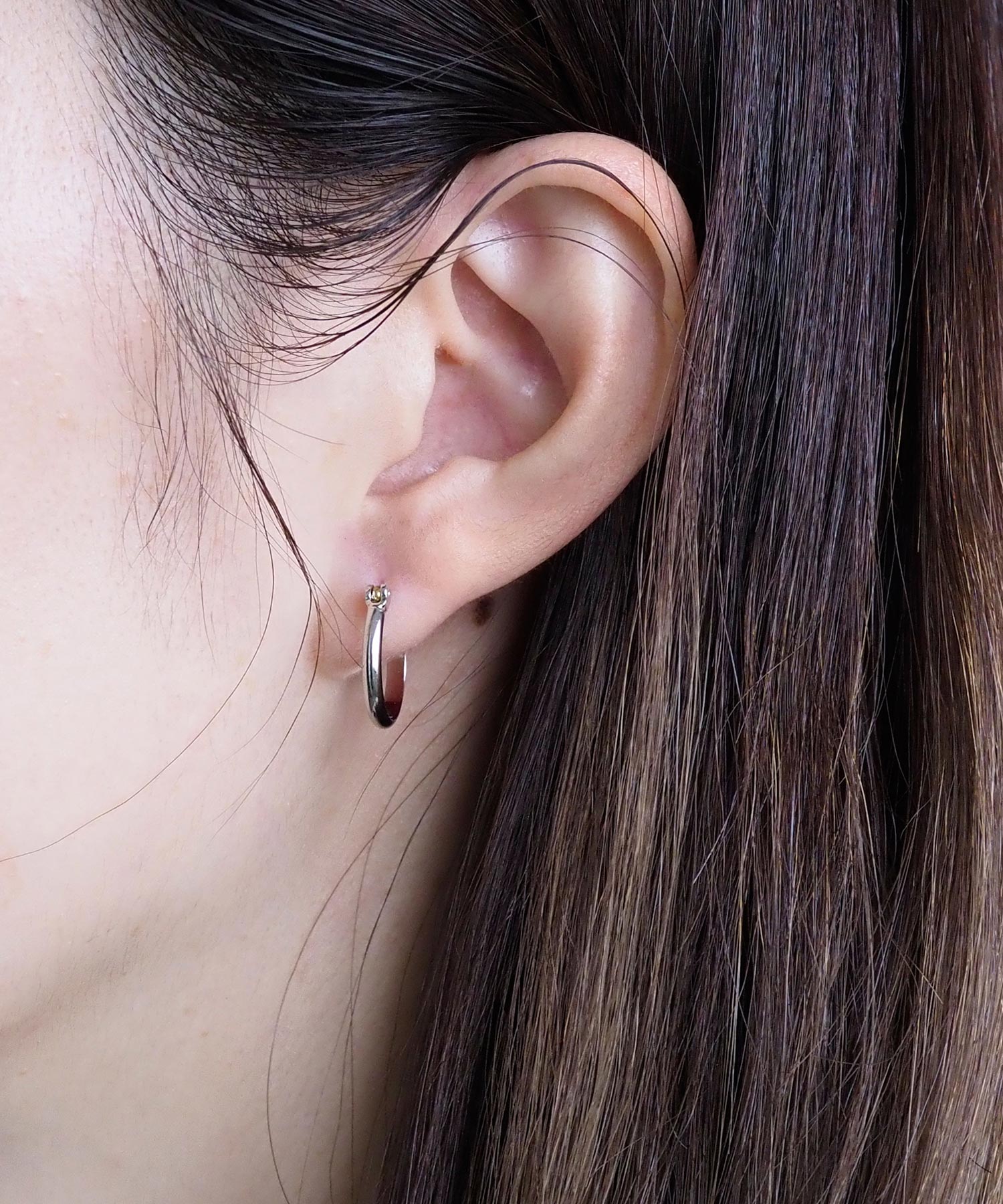 15mmフープK18ポストピアス