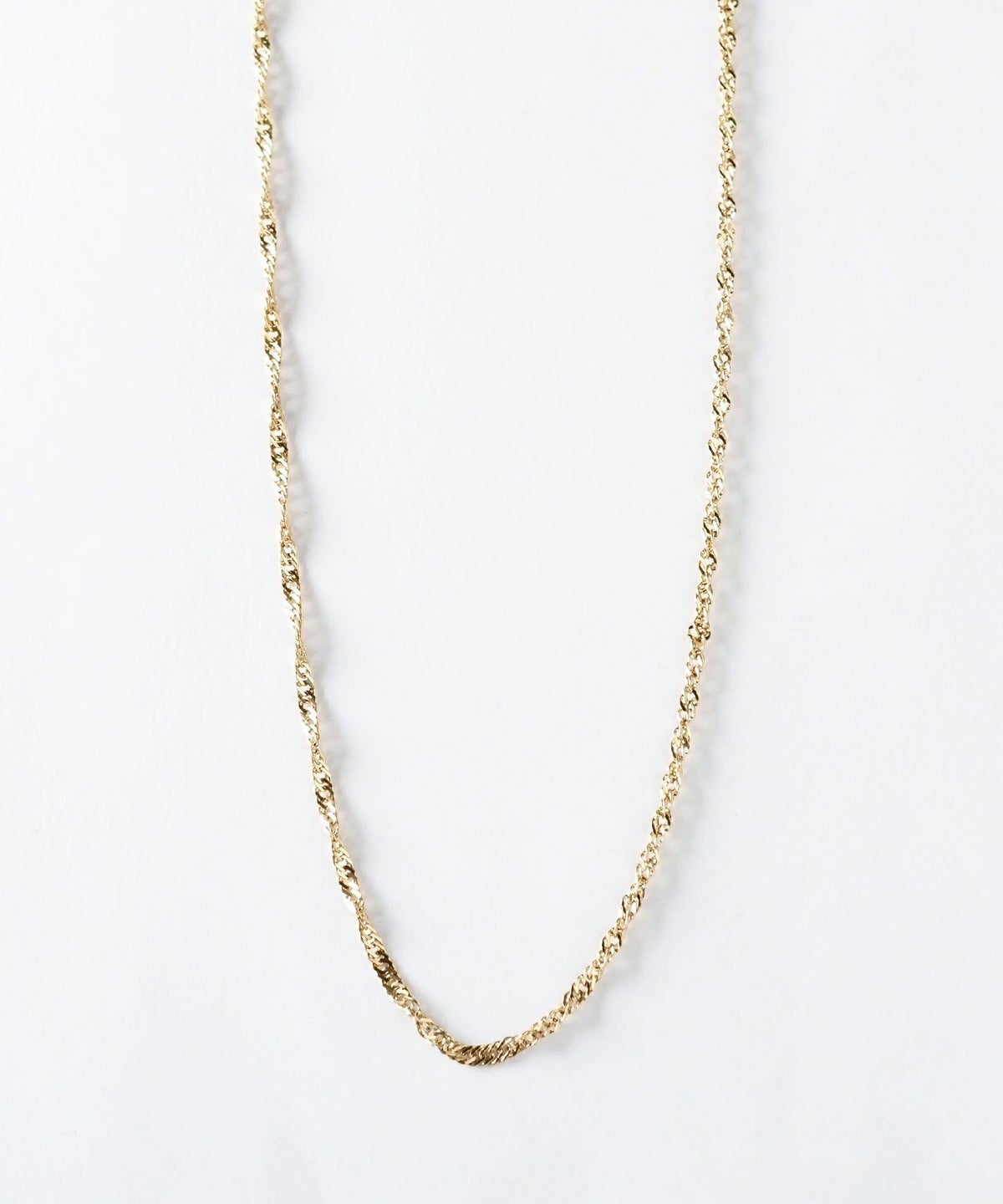 スクリューチェーンステンレスネックレス