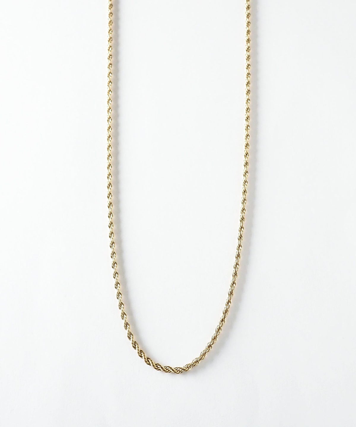 ロープチェーンステンレスネックレス