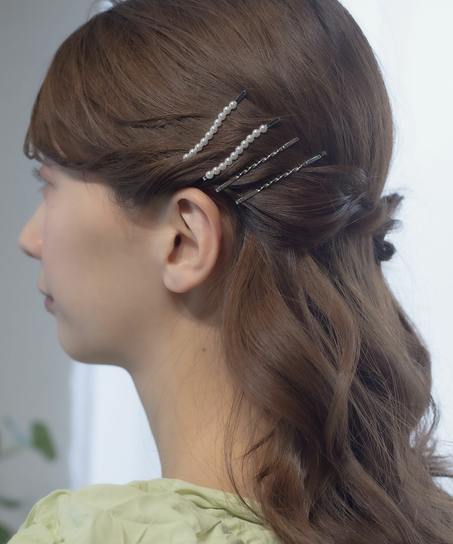 ミニパールツイストセットヘアピン