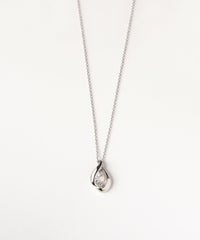 ドロップシャイニングストーンネックレス