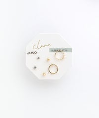 スリムリングセット抗菌樹脂ポストピアス