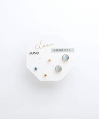 キャッツアイセット抗菌樹脂ポストピアス