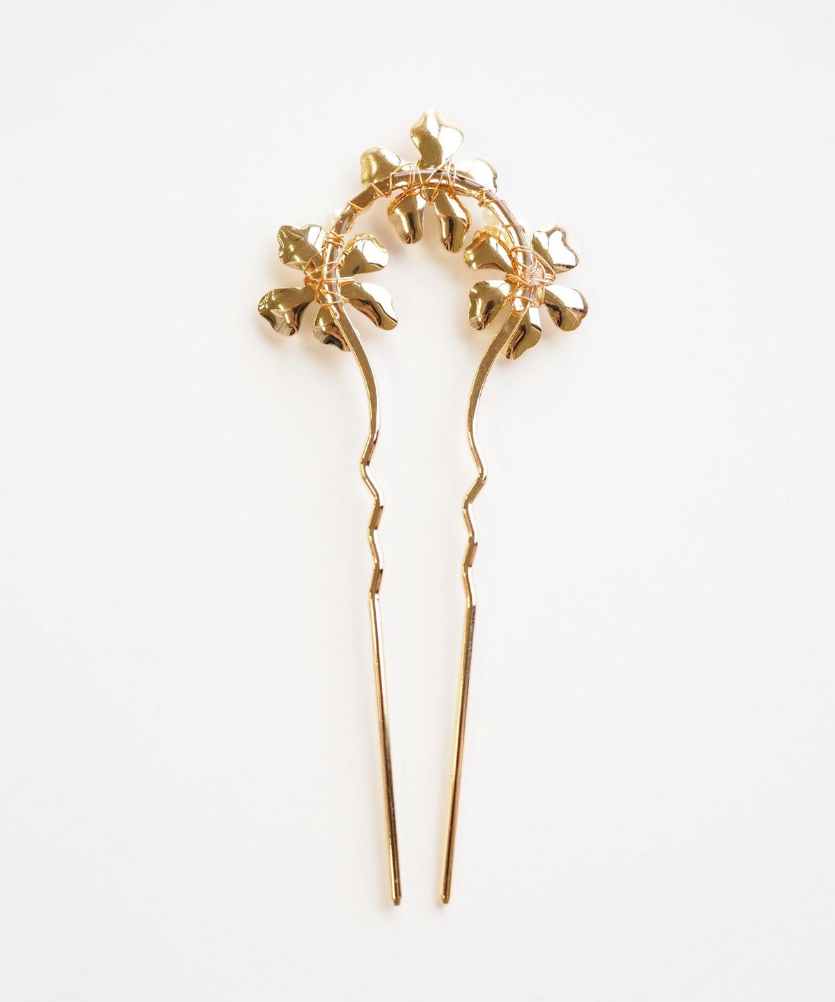 メタルフラワーパールコーム