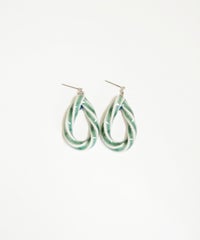 美濃焼タイルドロップピアス【七窯社】