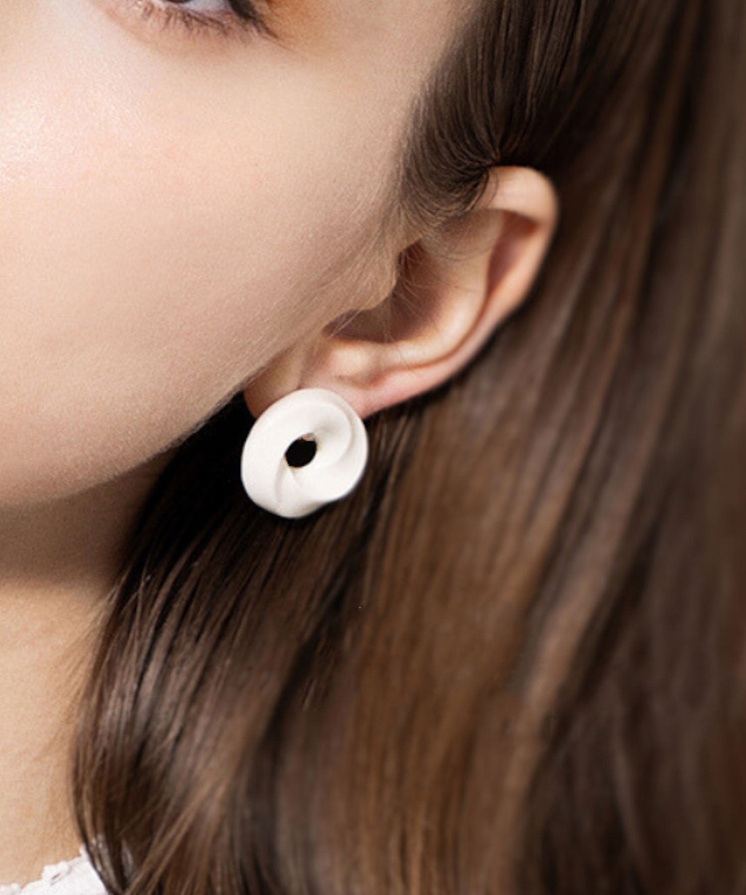 美濃焼タイルくるりピアス【七窯社】