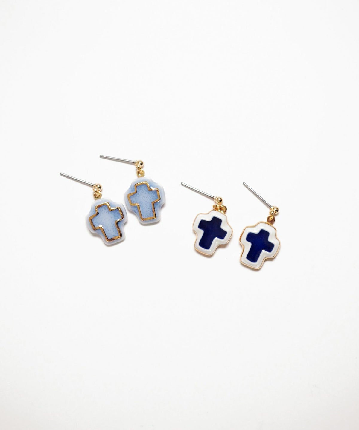 美濃焼タイルみにくろピアス【七窯社】