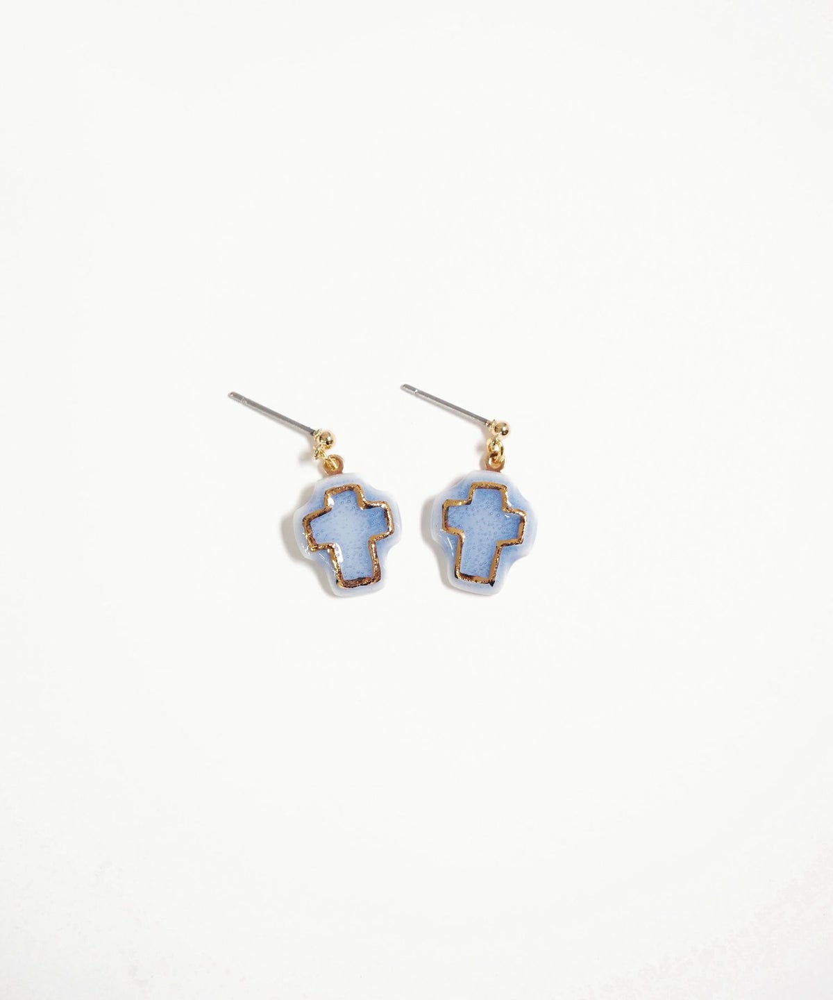 美濃焼タイルみにくろピアス【七窯社】