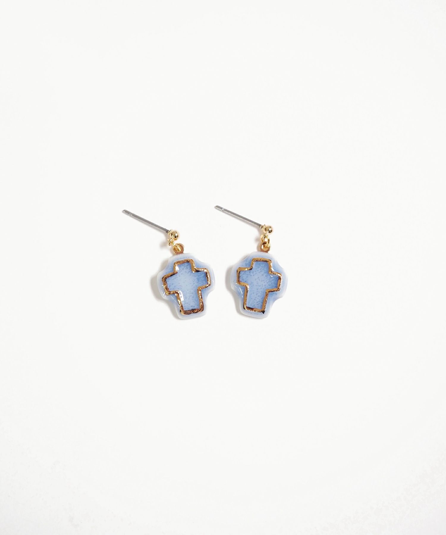 美濃焼タイルみにくろピアス【七窯社】