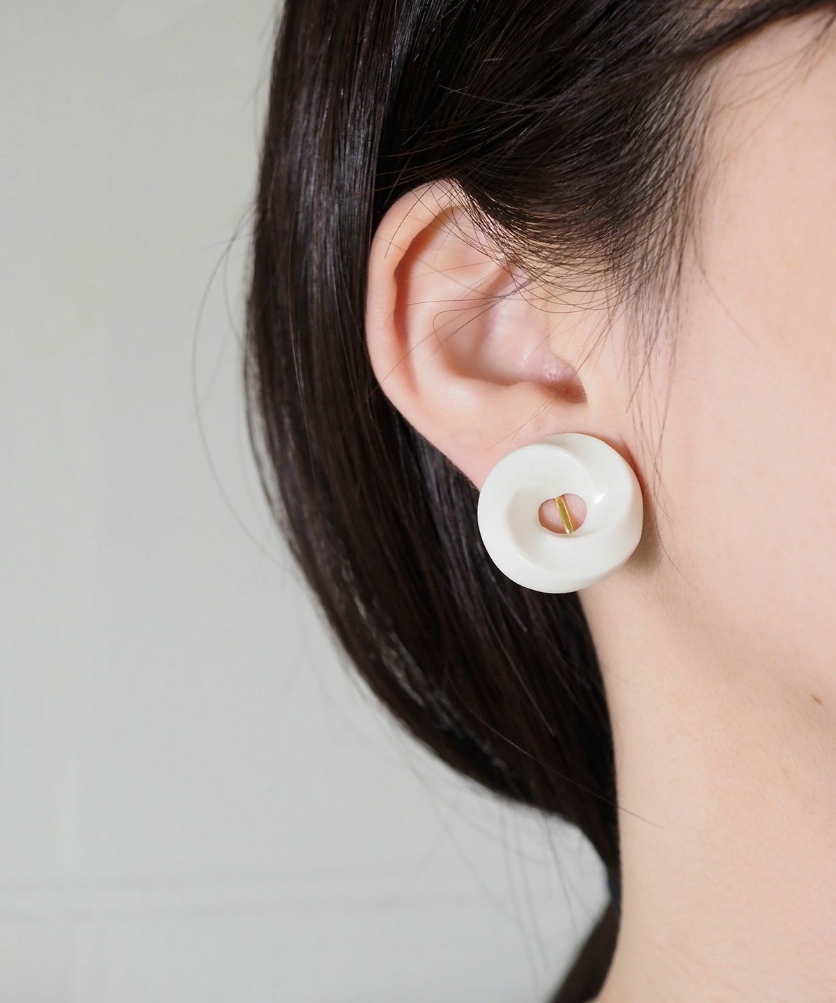 美濃焼タイルくるりイヤリング【七窯社】