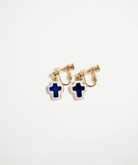 美濃焼タイルみにくろイヤリング【七窯社】