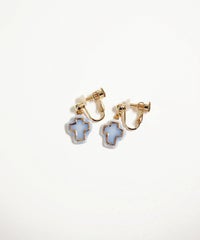 美濃焼タイルみにくろイヤリング【七窯社】