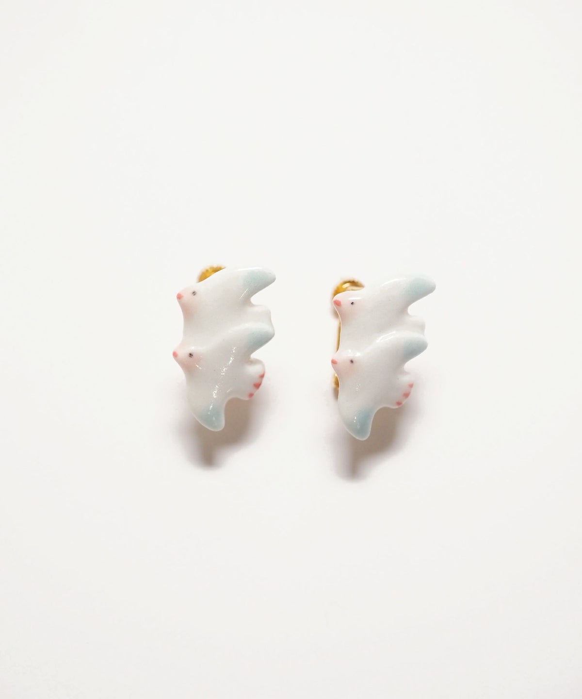 美濃焼タイルハトイヤリング【七窯社】