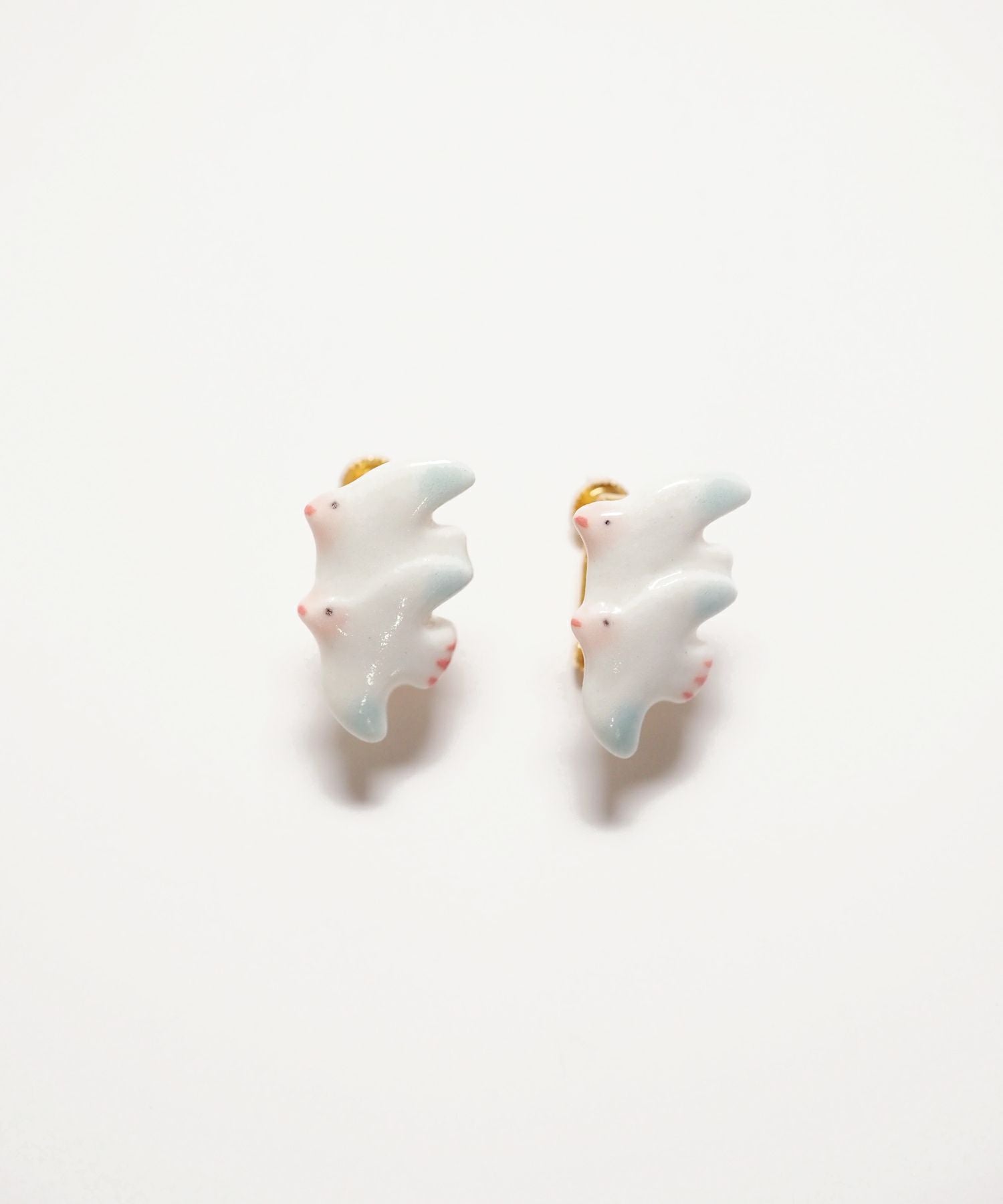 美濃焼タイルハトイヤリング【七窯社】