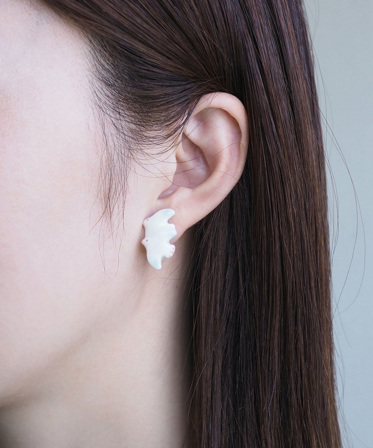 美濃焼タイルハトイヤリング【七窯社】