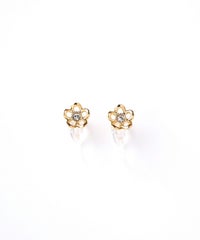 プチフラワー樹脂ノンホールイヤリング