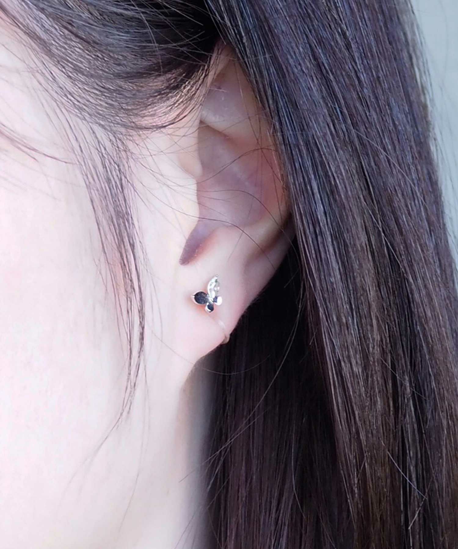 メタルバタフライ樹脂ノンホールイヤリング | 【公式】MUK ONLINE SHOP