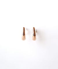 メタルカーブ樹脂ノンホールイヤリング