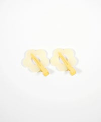 フラワー前髪クリップ2個セット