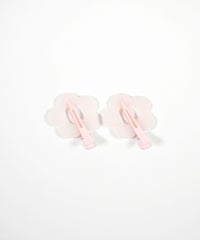 フラワー前髪クリップ2個セット