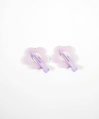 フラワー前髪クリップ2個セット