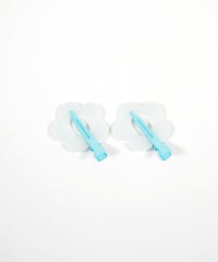 フラワー前髪クリップ2個セット