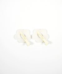 フラワー前髪クリップ2個セット