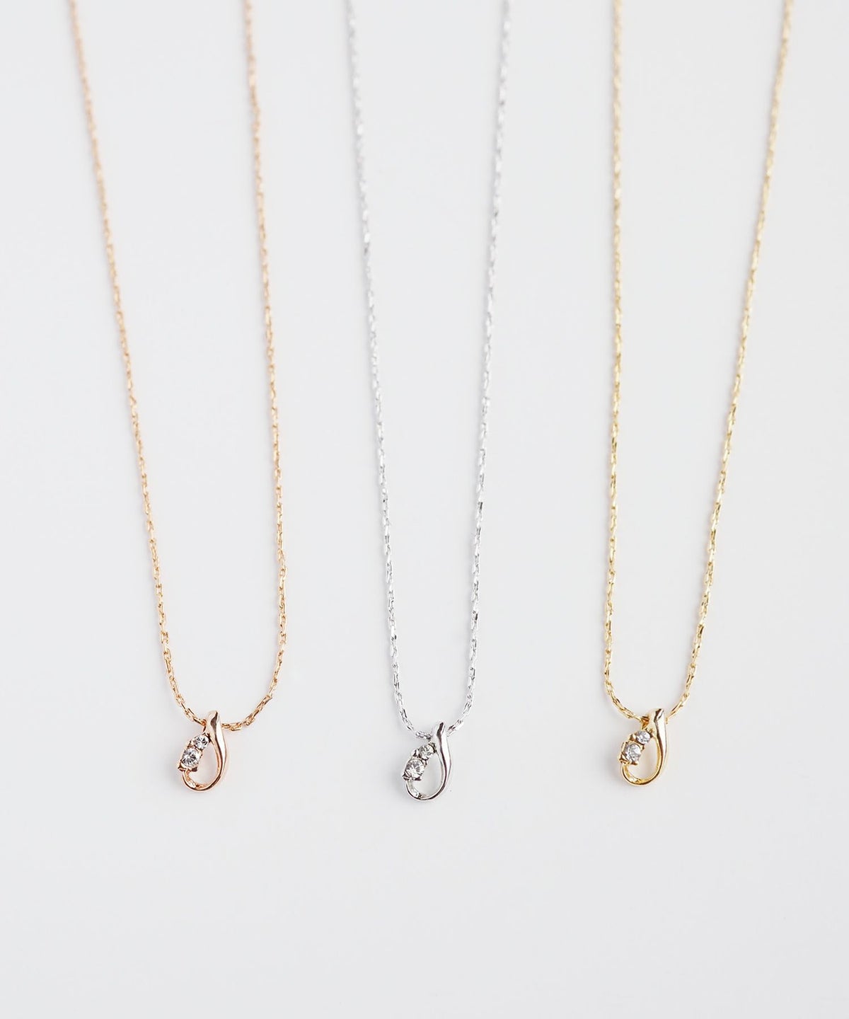 【web限定】ルミティアドロップストーンネックレス【Lumirise】