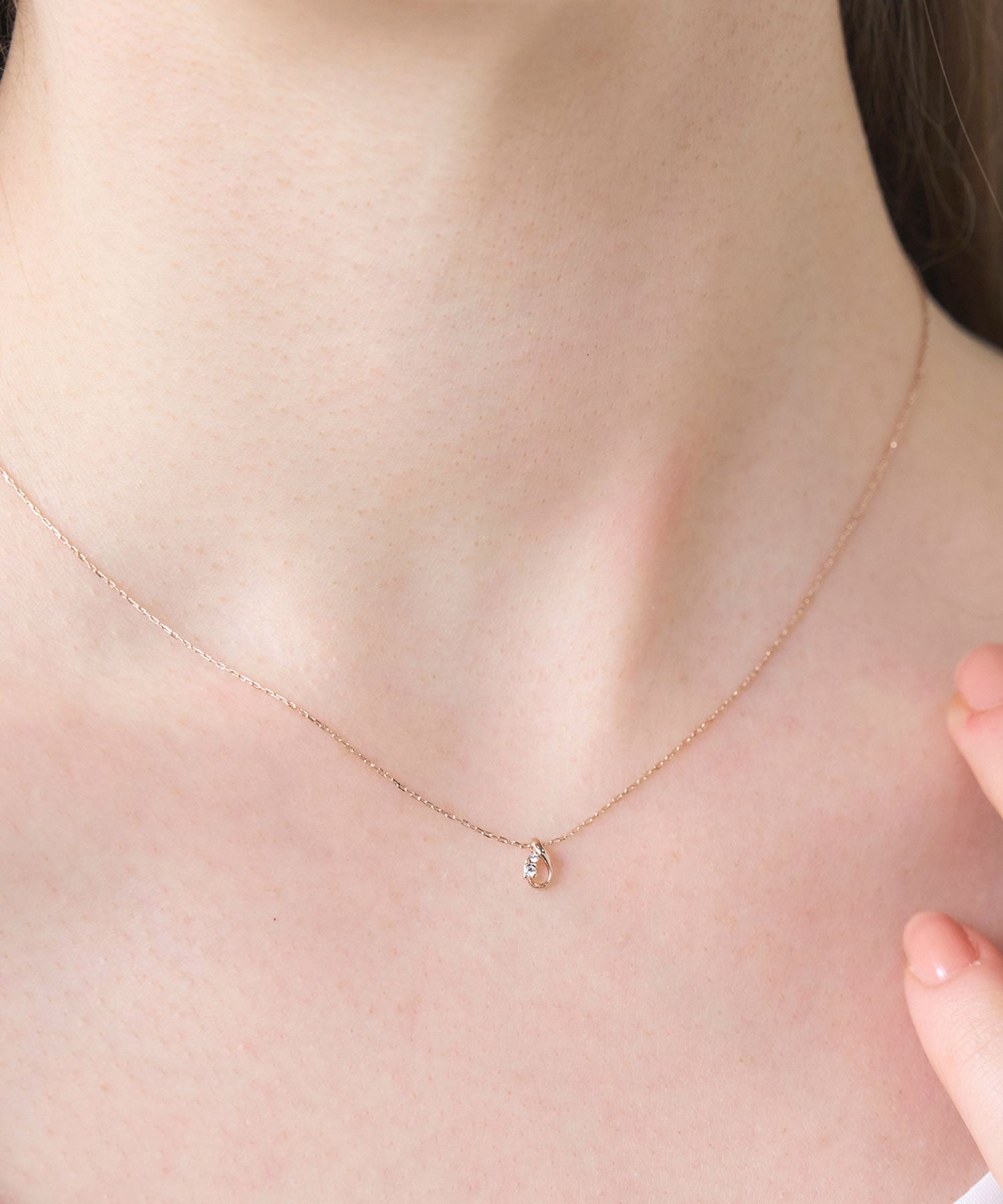 【web限定】ルミティアドロップストーンネックレス【Lumirise】