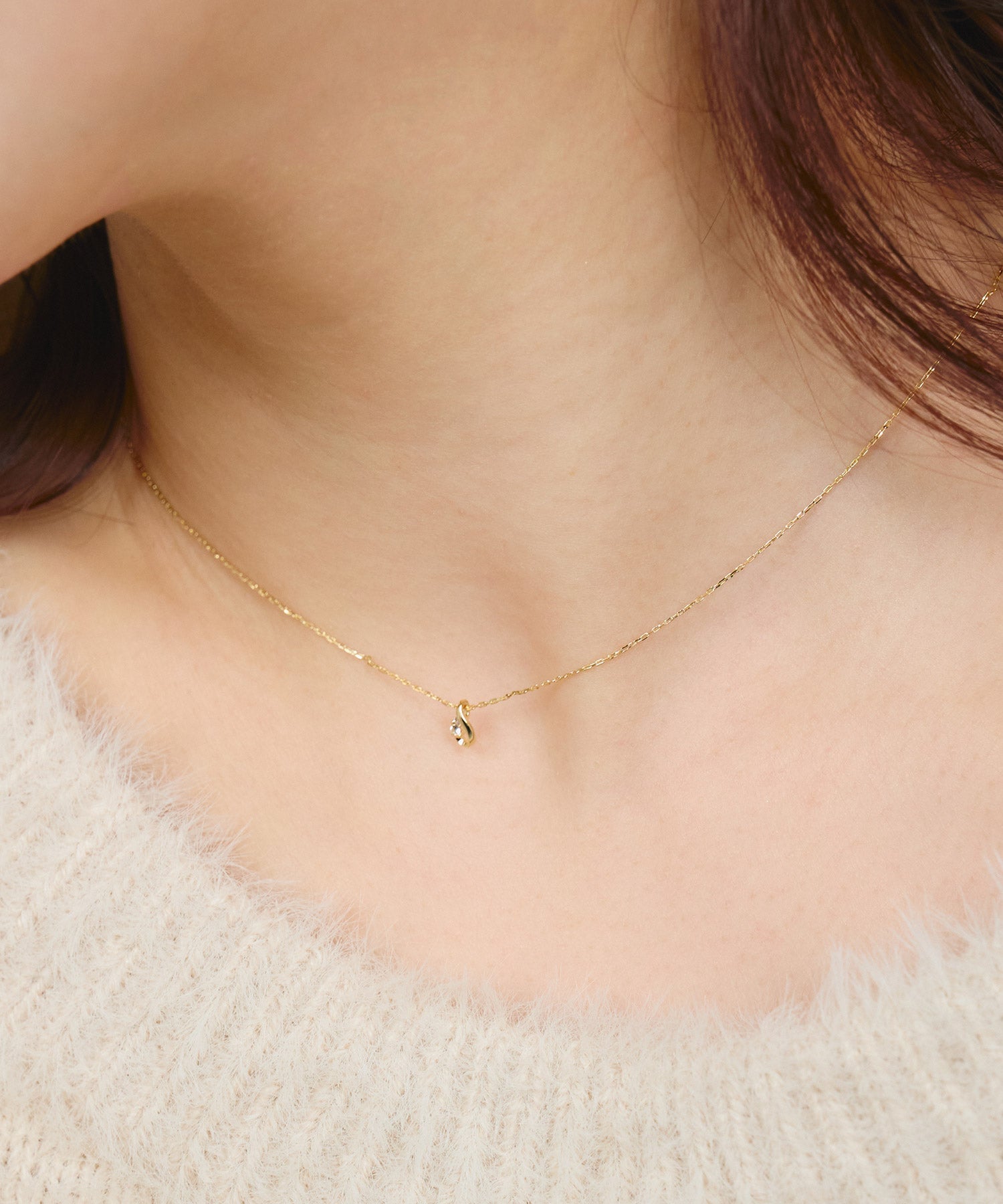 【web限定】ルミティアドロップストーンネックレス【Lumirise】