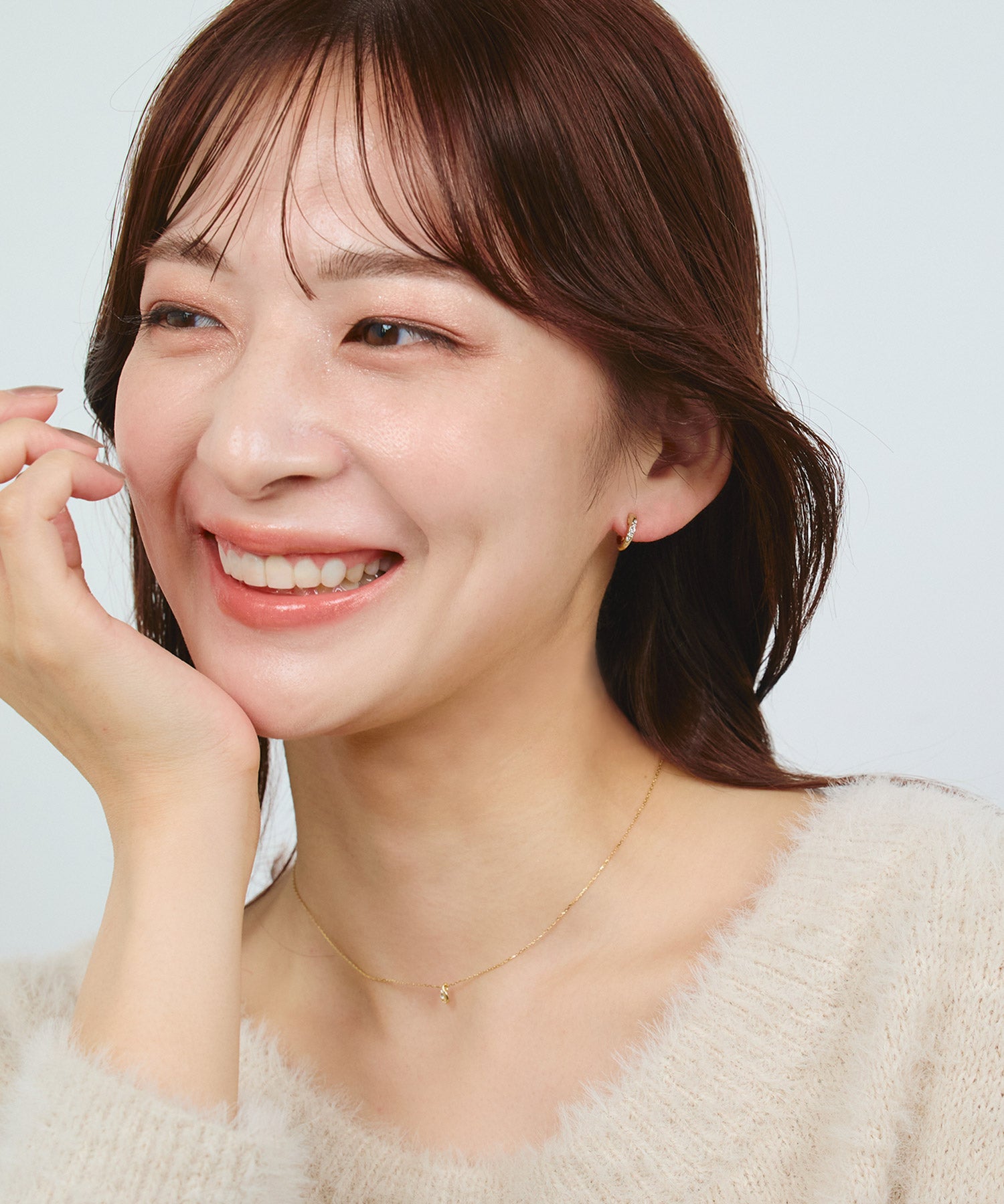 【web限定】ルミティアドロップストーンネックレス【Lumirise】