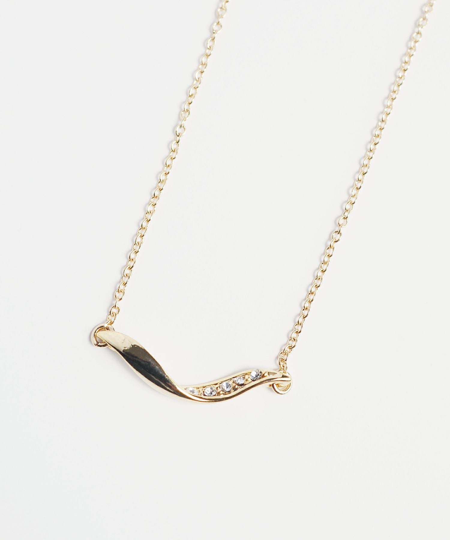 【web限定】ルミツイストバーストーンネックレス【Lumirise】