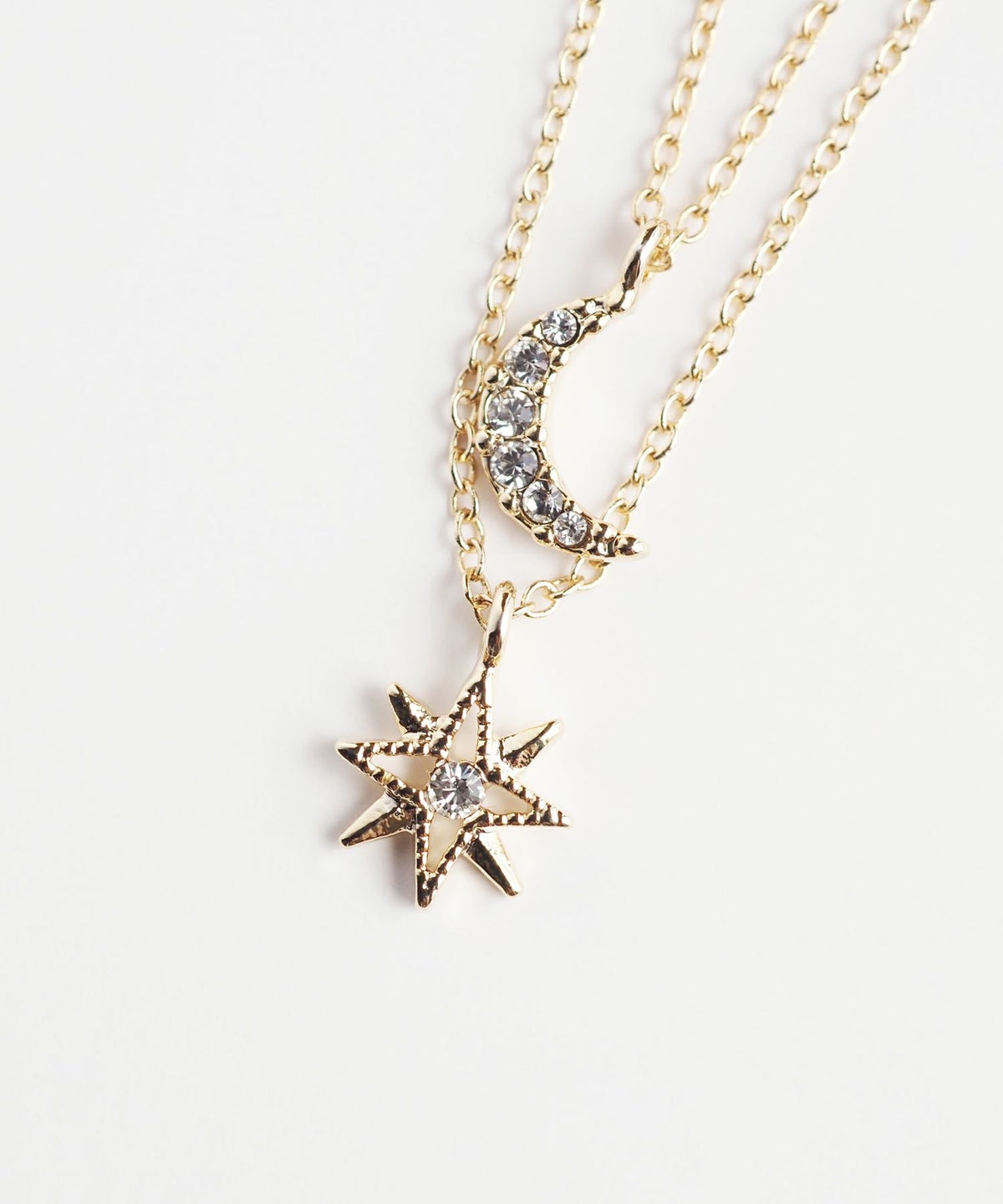 【web限定】ルミムーンスターレイヤーネックレス【Lumirise】