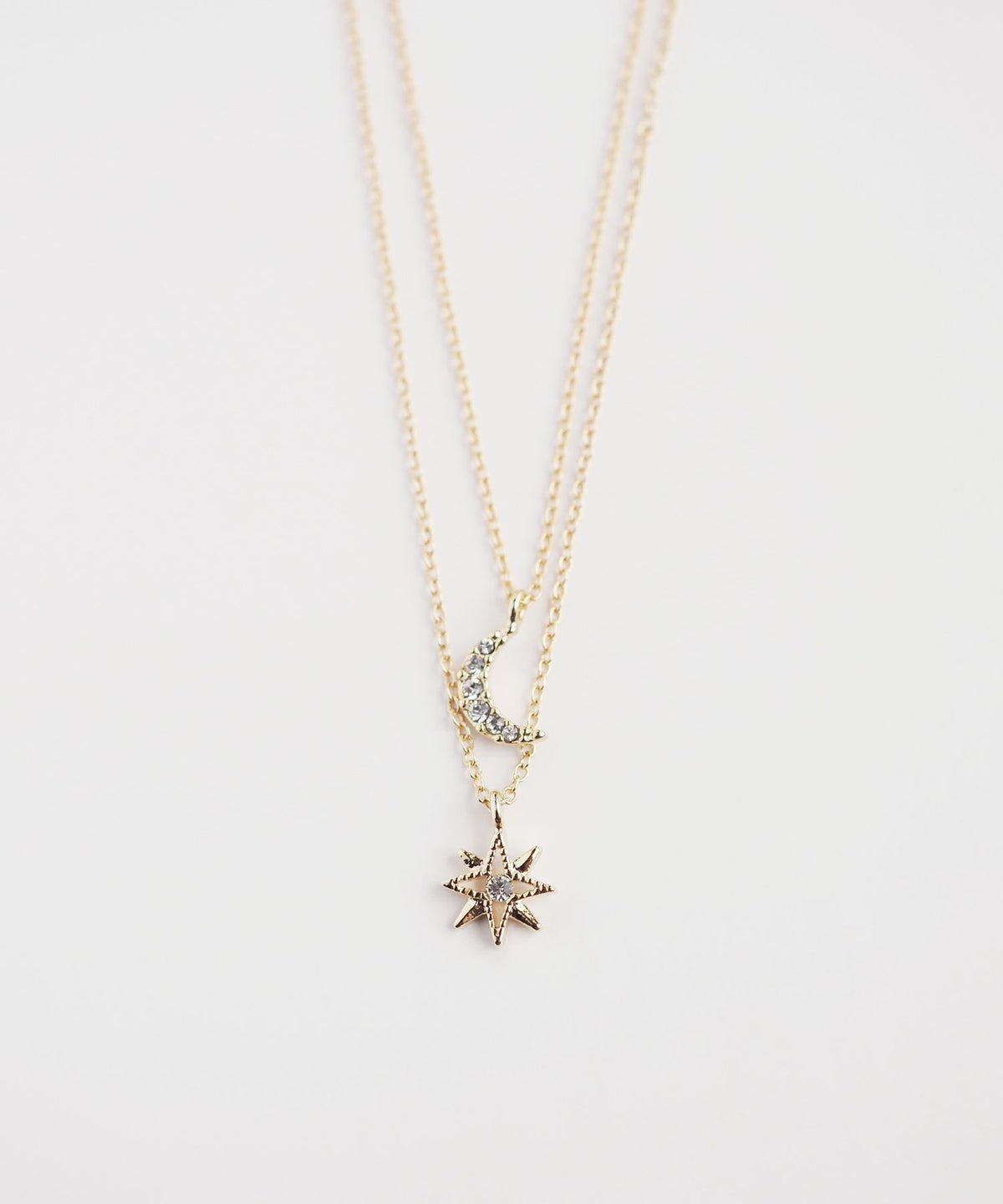 【web限定】ルミムーンスターレイヤーネックレス【Lumirise】