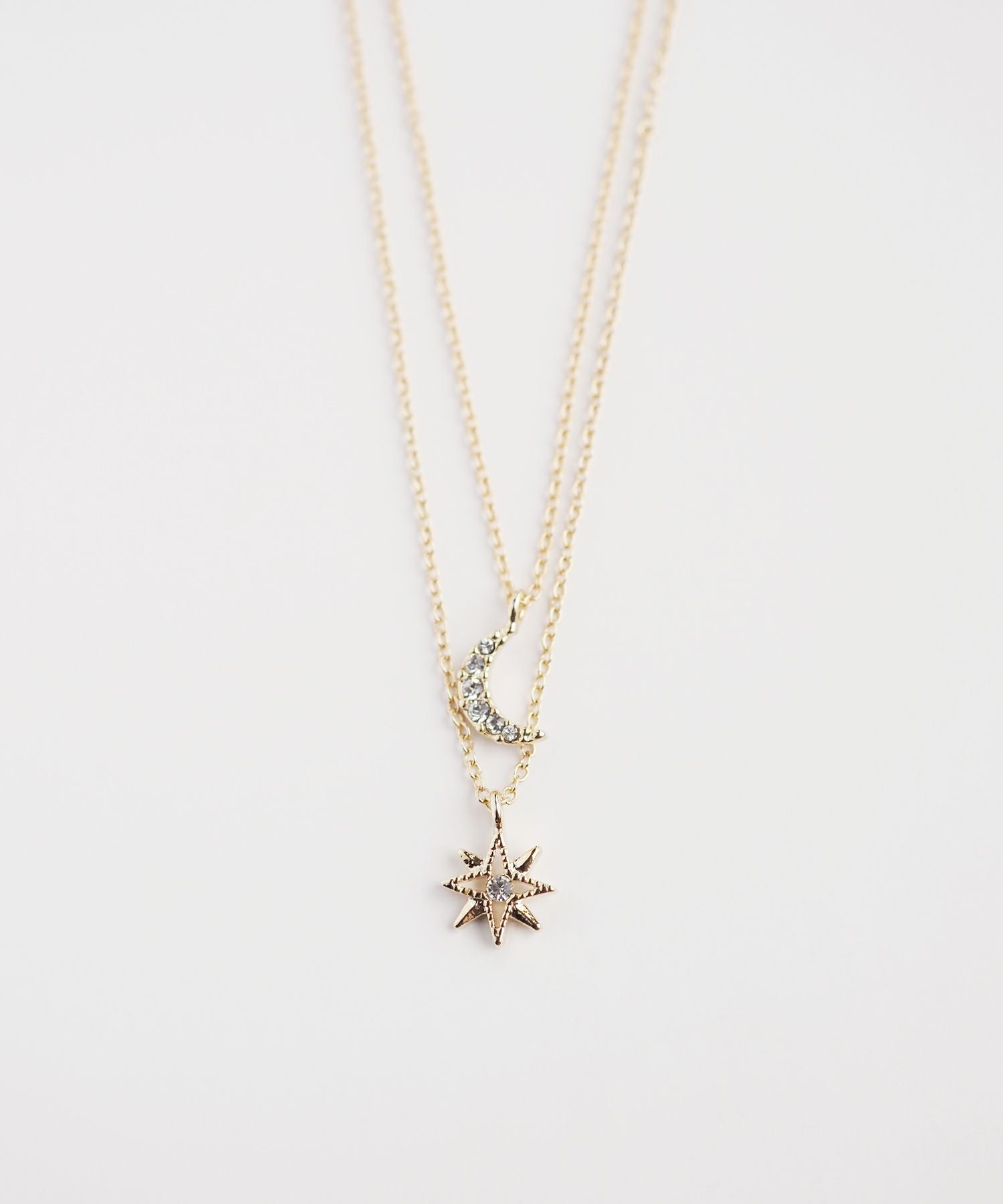 【web限定】ルミムーンスターレイヤーネックレス【Lumirise】