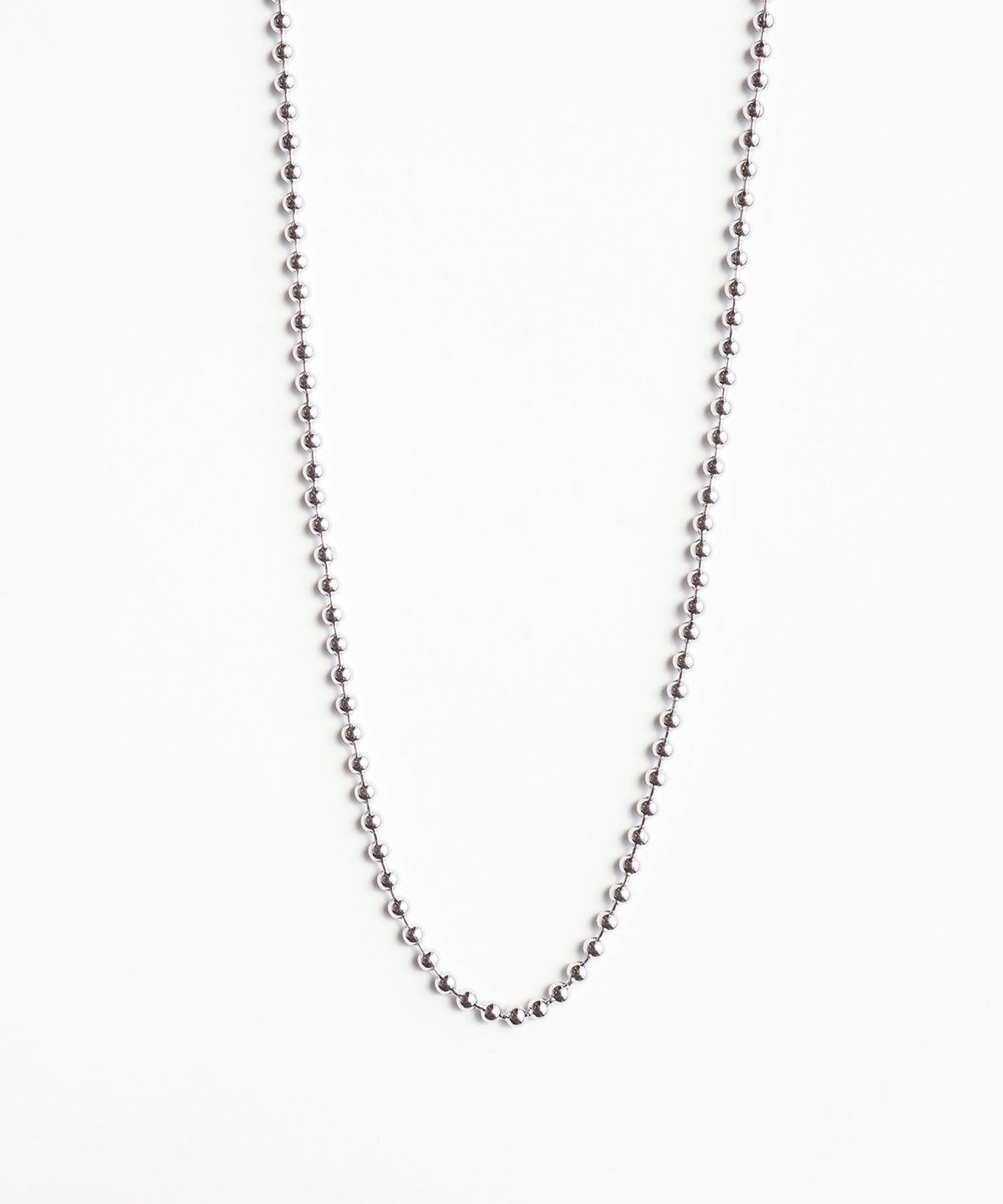 ボールチェーンステンレスネックレス