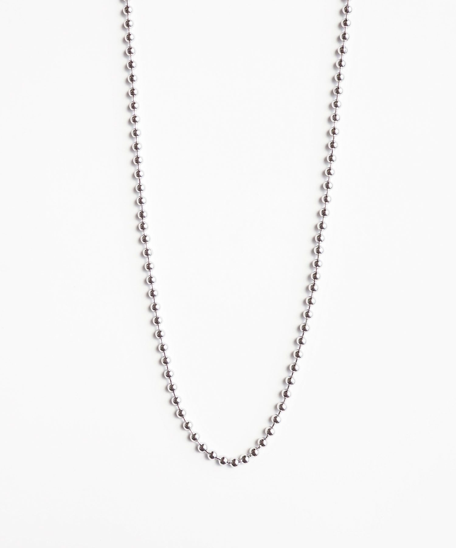 ボールチェーンステンレスネックレス