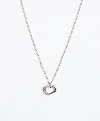 オープンハートステンレスネックレス