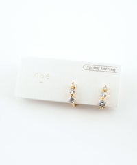 グラデーションビジューIMFスプリングイヤリング