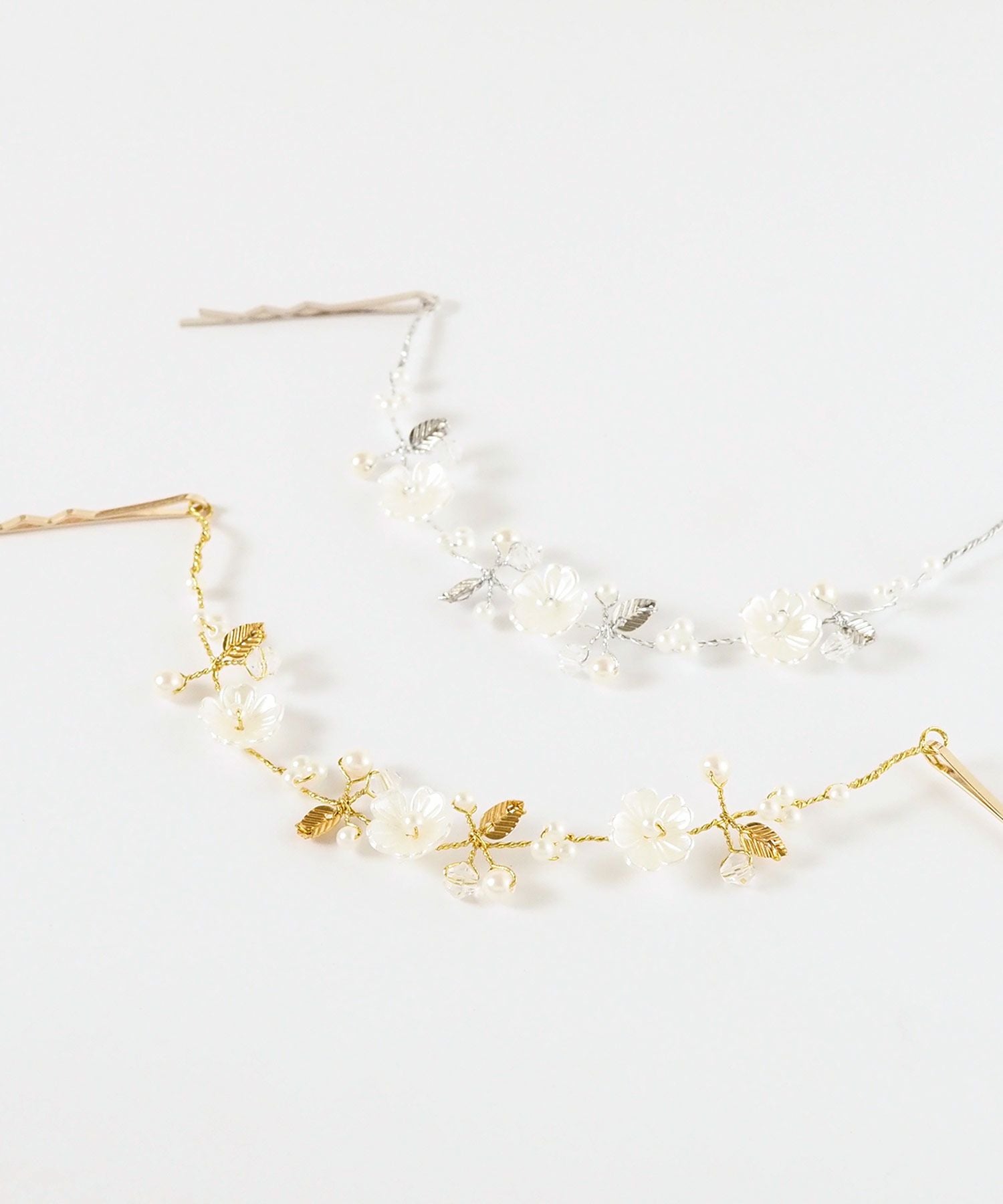 フラワーリーフハーフヘッドドレス